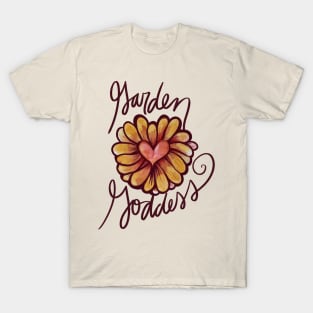 Garden Goddess Flower Heart T-Shirt